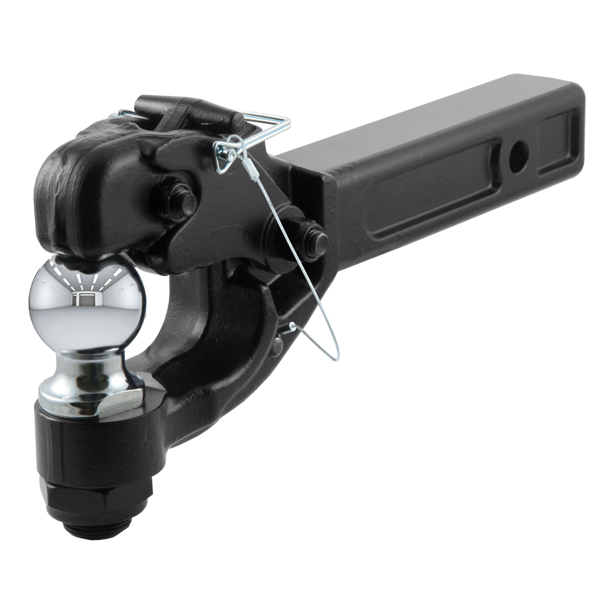 Curt Manufacturing Receiver-Mount Ball & Pintle Hitch, 2in., Forged Steel, 10,000lb. Capacity, Model# 48007